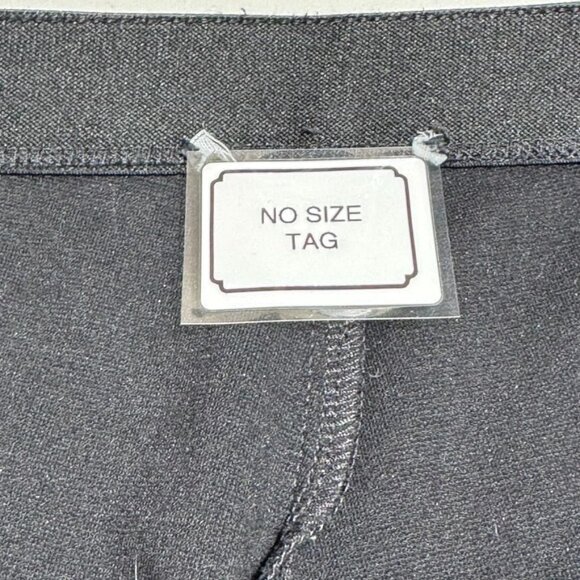 Eileen Fisher Leather Front  Stretch Ponte Pants Pull On Leggings Size L Black - Picture 5 of 11